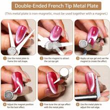 Cat Eye Nail Art Magnetic Tool Set, 3-In-1 Round Magnetic Wand Suitable For Gel Nail Polish, DIY French Tip Nail Art Design Tool, Salon Nail Art Accessories - Silver - View 6