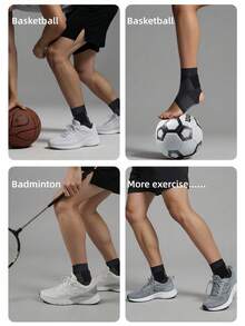 Băng nén cổ chân siêu mỏng kèm đai quấn hỗ trợ cổ chân, đai cố định khớp cổ chân unisex, miếng bảo vệ hỗ trợ gót chân, phù hợp cho bóng rổ, bóng đá, leo núi, đi bộ đường dài, hoạt động ngoài trời, golf, phụ kiện thiết yếu cho phòng gym - Nhiều màu - Xem 5