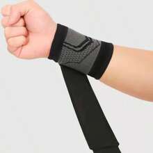 1PC High Elasticity Compression Wrist Guard, Suitable For Men And Women Fitness And Sports, Sweat-Absorbent And Breathable, Adjustable Wrist Strap Support, Applicable For Basketball, Fitness, Badminton And Running. - Multicolor - View 9