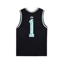 Nike Men's Basketball Vest, High-Speed Basketball Series, DNA "CHBL" Logo V-Neck Casual Quick-Drying Sleeveless Basketball Vest - Black - View 6