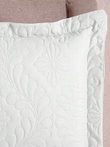 Kit Colçha Cobre Leito Luxo Matelado Queen Matelado Ultrassonico MELHOR CUSTO BENEFÍCIO - Branco - Visão 4
