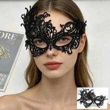 Couples Masquerade Ball High-End Mask Set, Venetian Party Black Mask, Holiday Party Mask, Carnival Role Play Party, Romantic Mask For Men And Women,Halloween - Black - View 2