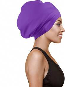 120g Extra Large Silicone Long Hair Swim Cap - Unisex Swim Cap - Extra Large Swim Cap - Waterproof Silicone Swim Cap - Suitable For Dreadlocks, Afro Extensions, Wigs, Beach Essentials, Beach Accessories, And Pool Floats. - Multicolor - View 9