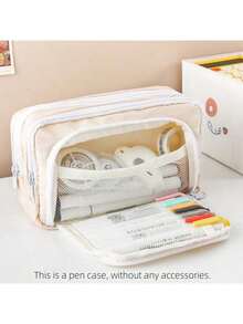 Back To School Stationery School Work High Capacity Pencil Case - Portable Stationery Box, Perfect As A Gift, Back To School Item, First Day Of School - Multicolor - View 18
