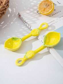 Lemon Ceramic Spoon Holder, Large Spoon Storage Rack, Suitable For Stove, Elegant Cooking Utensil Rack, Heat-Resistant Tableware Rack, Can Be Placed On Countertop, Dishwasher , Wedding, Housewarming Gift - Multicolor - View 10