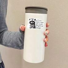 You Sweet Dehydrated Thing Funny Raccoon Hydration Reminder Sticker, Humorous Water Intake Design, Suitable For Laptops, Notebooks, Water Bottles, Cups, Journals, Perfect Gift For Students, Teachers, Office Workers, Creative People, Gamers And Busy Individuals - Multicolor - View 5