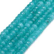 8x5mm Amazonite Natural Faceted Stone Beads Abacus Shape Loose Bead For Jewelry Making DIY Bracelet Necklace Supplies - Sky Blue - View 5