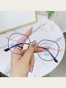 Geometric Pattern Casual Copper Glasses, All Season - Multicolor - View 10
