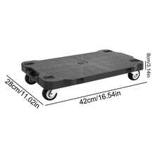 Furniture Dolly, 200 Lbs Capacity Each Count, Furniture Mover With Wheels, Portable Moving Rollers 4 Wheels Heavy Duty, Small Flat Dolly Cart For Heavy Furniture, Black - Black - View 12
