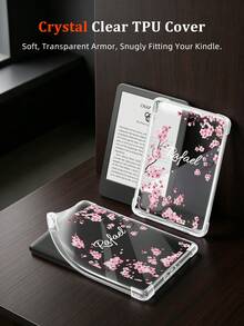 Ayotu Custom Sakura Pattern & Name Transparent Kindle Protective Case, Suitable For All-New Kindle Paperwhite 12th Generation (2024 Model, 7 Inch, Thin & Scratch-Resistant Silicone Back Cover Compatible With 6" All-New Kindle (11th Generation-2024/2022 Release, Compatible With Clara Colour, Clara Bw 6 Inch, Libra Colour 7 Inch - Multicolor - View 8