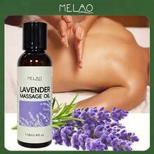 MELAO Lavender Massage Oil 118ml/4 Fl Oz, Relaxing And Soothing Aromatherapy Massage Oil, Nourishing And Moisturizing Skin Care Oil Suitable For SPA And Daily Use - 118ml - View 1