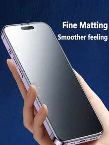 BOLLYMORE 2片裝 霧面防窺螢幕保護貼，相容 iPhone 16 Pro Max/16 E/16 Plus/17/15 Pro Max/14/13/12/11/XR/X/XS/7/8，9H 陶瓷霧面防窺膜，2.5D 霧面防指紋防窺膜 (6.1 吋)，全螢幕覆蓋陶瓷霧面防窺膜 - 2pcs Matte Privacy - 查看 8