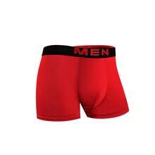 15 Pieces Men Classic Boxer Briefs, Red, Navy, Dark Grey & Black Comfort Fit Underwear - Multicolor - View 5