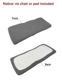 1pc Jacquard Rocking Chair Cover, Lounge Chair Cover, Knitted Jacquard, Elastic Polyester Fiber, Machine Washable, Suitable For Lounge Chair Cover - Light Grey - View 4