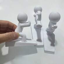 2款隨機款式可愛裝飾門擋，可靈活移動的門楔，附防滑底座，保護牆壁與地板，居家裝飾 - 門檔 - 查看 2