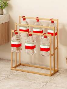 Freestanding Bathroom Towel Rack - Space-Saving Floor Towel Storage Rack With Multiple Shelves, Light Brown And Brown, Perfect For Home Use, Bathroom Storage Solution | Minimalist Design, Bathroom Storage Rack And Shelves, Towel Rack - Multicolor - View 9