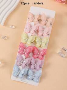 10pcs Girls Pink & Beige Daisy Rhinestone Flower Small Hair Clips, Women Side-Swept Hair Clips, Simple Bangs Clips, Sweet Versatile Non-Damaging Alligator Hair Clips, Hair Accessories For Daily Use And Gifts - Multicolor - View 5