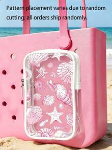 New Ocean Shell Pattern Bogg Beach Phone Bag (Includes Starfish & Shell Pattern) - Accessory, Phone Bag, Toiletry Bag; Essential For Travel And Outings, Can Be Used As Decorative Charm - Multicolor - View 7