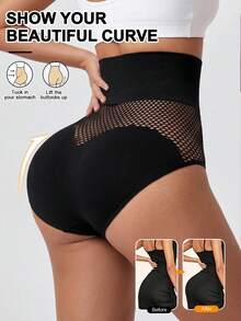 Women's High Waist Tummy Control Shapewear Panties For Women Strong Support Butt Lifter Seamless Slimming Shapewear Sleek Appearance - Black - View 3
