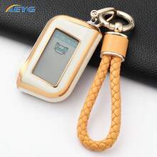 Soft TPU Key Fob Cover, Full Protection Key Case Accessories For Starline B9 B91 B6 B61 A91 A61 V7 Russian Two-Way LCD Car Alarm Remote Key - Russian Type a - View 1