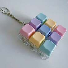 High Transparency Mechanical Keyboard Keycap Keychain 4-Key Stress Relief Button -Birthday Gift-Easter Gift-Halloween Gift-Perfect Gift-Gift-Easter-New Arrival Best Seller-New Arrival Hot Item-New Arrival Popular-New Arrival Launch-Decoration-Couple Gift - Multicolor - View 9