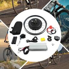 20 Inch Bike Rear Wheel Conversion Kit, Brushless Gearless Motor PAS Pedal Assist For Disc/V Brake Mountain Bike DIY Modification - Silver - View 1