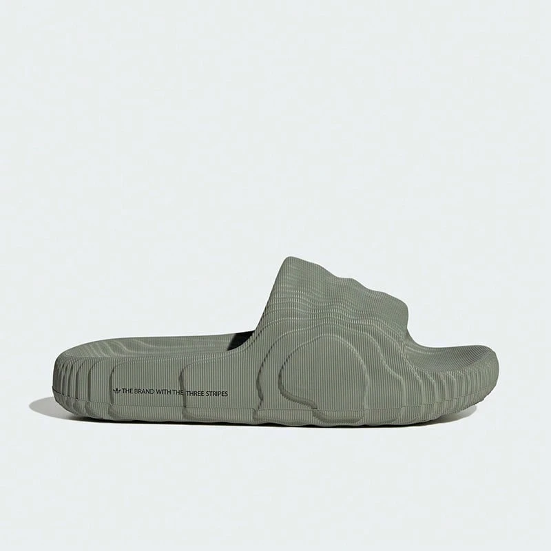 Adidas ADILETTE 22 經典運動拖鞋 - 灰綠 - 查看 1