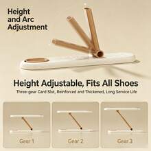 1pc Home Aromatherapy Telescopic Shoe Rack, 3-Level Height Adjustable, Deodorizing & Fragrant, Double Storage, Easy Access, Home Shoe Cabinet Organizer, Suitable For All Shoes, Essential Home Storage Item - View 2