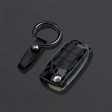 1件碳纖維紋路ABS塑料鑰匙遙控器保護套，適用於VW Polo Tiguan Passat B5 B6 B7 Golf 4 5 6 MK6 Jetta Lavida、Octavia汽車鑰匙殼替換 - A款 - 查看 10