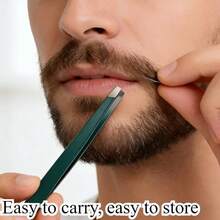 High Precision Flat Tip Tweezers, Smooth Precision Point Design For Easy Hair Removal, Suitable For Facial Hair Trimming, Eyebrow Shaping And DIY Crafts, Ideal Valentine's Day, Birthday And Easter Gift Choice - Advanced Design - View 2