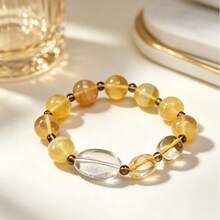 Zhenwei xina Bohemian-Style Natural Stone Beaded Bracelets, Versatile For Summer Vacations, Niche Light Luxury Accessories, Ideal Gifts - 1 - View 2