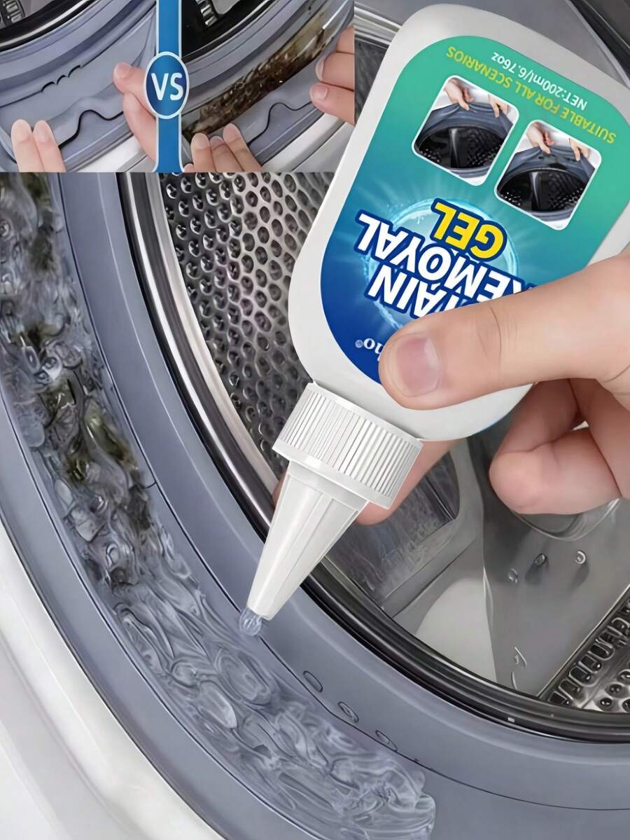JUE FISH Jue-Fish Pembersih Jamur Mesin Cuci, Cocok Untuk - Jamur dan Noda pada Segel Silikon Mesin Cuci, Kulkas, Segel Mesin Cuci, Segel Kulkas, Kulkas, Wastafel, Toilet, Sudut Dinding, Ubin (Dikirim secara acak, model baru dan lama berdasarkan batch produksi)