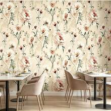 1 Roll Self-Adhesive Peony Wallpaper PVC Tear-Resistant Moisture-Proof Decorative Sticker For Rental Home Entryway Cabinet Countertop Furniture Renovation Wall Paper 17.7inX39.3/118.1/196.8in - Peony - View 8