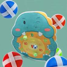 Dinosaur Sticky Ball Gun Toy For Launching - Mint Blue - View 2