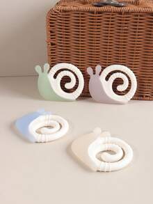 Baby Cartoon Snail Teething Toy, Soft Soothing Teether For Infant Teething - Multicolor - View 1