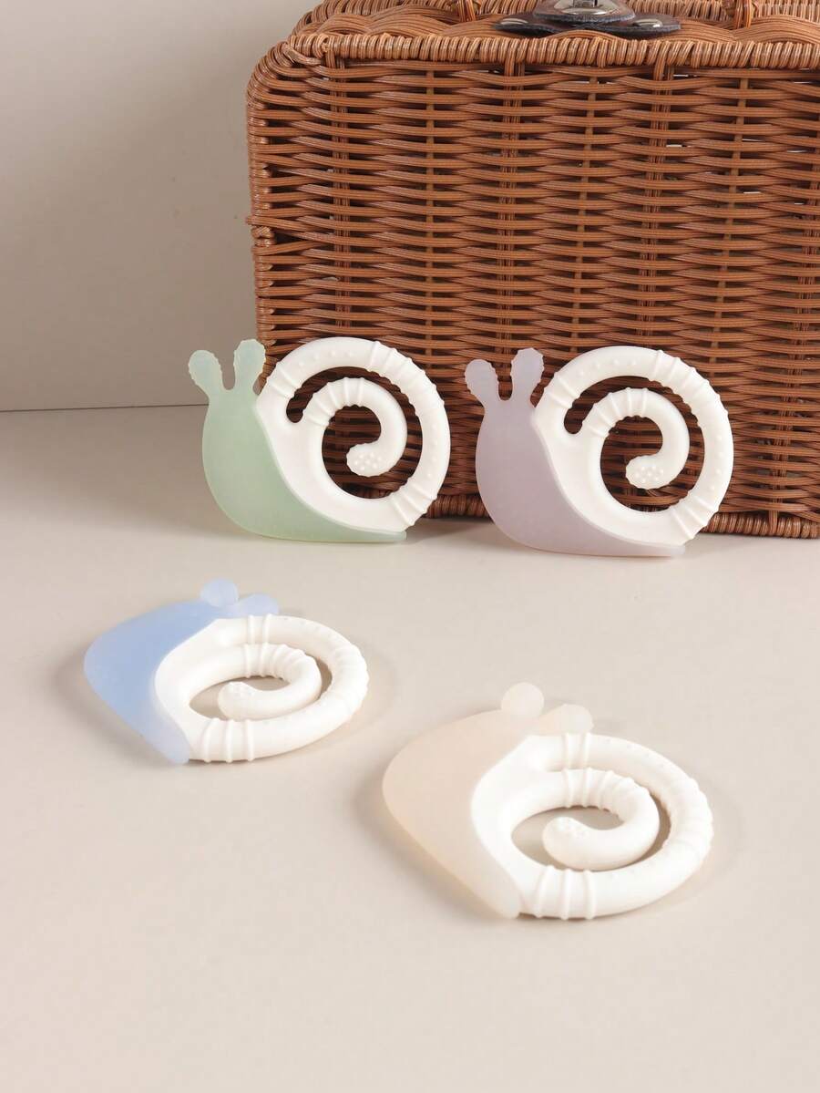 Baby Cartoon Snail Teething Toy, Soft Soothing Teether For Infant Teething - Multicolor - View 1