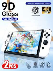 XINHONGYU Switch 2 Console Screen Protector, 7.9 Inch, Switch 2 Tempered Glass Screen Protector, High Definition Transparent, Scratch Resistant, Case Friendly, Easy Installation No Bubbles - View 25