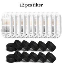 3/6/12pcs Replacement Filter Cartridges And Pre-Filter Sponges For Automatic Stainless Steel Cat Water Fountain, Extends Water Flow Life, Suitable For Pet Water Fountain - Multicolor - View 7