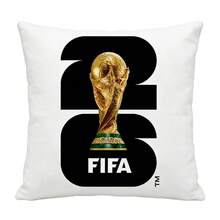 FIFA كيس وسادة ديكور منزلي لمشجعي كأس العالم 2026 في الولايات المتحدة وكندا والمكسيك، طباعة أحادية الجانب، هدية من منتجات كرة القدم - A - مشاهدة 8