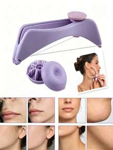 2PCS/ Women's Threading Machine Facial Hair Remover, Eyebrow Facial And Body Hair Threading Epilator Detachable System Kit, For Eyebrows, Threading Tool, Women's Epilator Threading Machine - Upgraded Version - View 2