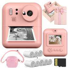 Instant Print Camera, 1080P HD Flash Point-And-Shoot Camera, Dual Lens Digital Camera, Selfie Digital Camera, Includes Printing Paper, Best Creative Gift For Christmas, Birthday Party, Suitable For Couples, Friends, Family, Boys And Girls - Multicolor - View 18