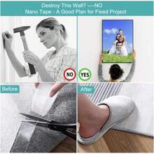 1/3 Rolls Heavy‑Duty Clear Nano Double‑Sided Gel Tape, High‑Viscosity Punch‑Free Invisible Mounting Tape, Waterproof, Washable, Cut‑Table, Traceless & Anti‑Aging Adhesive Strips, Ideal For Daily Home, Office, Car Use And Spring, Birthday, Graduation - Transparent - View 7