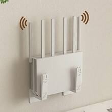 Wall-Mounted Router & WiFi Storage Rack - Space-Saving Cable Management Shelf For Modem, Set-Top Box And TV Accessories | No-Drill Installation, Ventilated Design, Suitable For Tidy Home And Office Environments, Practical Storage Shelf - Multicolor - View 11