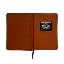 1PC One Minute WITH GOD For Men 365 Days Daily Prayer Brown Leather Journal School Supplies - A - View 5
