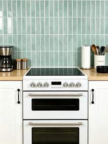 4/10/20pcs 11.43in X 9in Peel And Stick 3D Wall Tiles, Suitable For Kitchen, Bathroom, Wall - Green Pomelo Brick - View 9