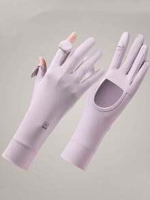 1 par de guantes de seda de hielo de verano con protección solar - Protector solar M-label - Ver 4