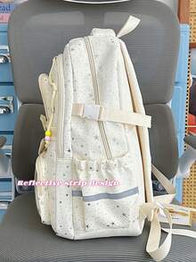 New Back To School Season Versatile Couple Multi-Functional Large Capacity Comfortable Minimalist Elegant Backpack Suitable For Various Occasions (No Accessories Included) - Multicolor - View 6