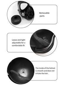 1pc Full Face Gas Mask Tactical Helmet Headgear For CS Field Combat Equipment Seal Team Military Fan Gear - Multicolor - View 9