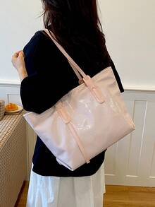 New Luxury High-End Versatile Women's Shoulder Tote Bag - Pink - View 7