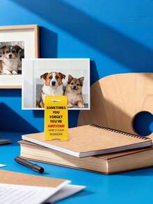 1pc Inspirational Desk Decor Sign - "Sometimes You Are Amazing, This Is Your Reminder" - Yellow Background Acrylic Workplace Inspirational Decor - Suitable For Office Desk Or Home Use - No Power Required, Office Desk Decoration - Multicolor - View 4